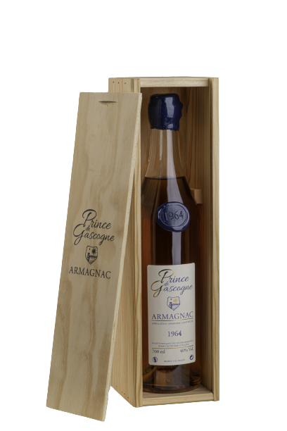PRINCE DE GASCOGNE 1964 Armagnac su dėžute