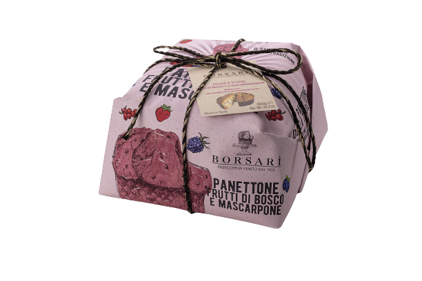 BORSARI Panettone su miško uogomis įdarytas maskarponės kremu