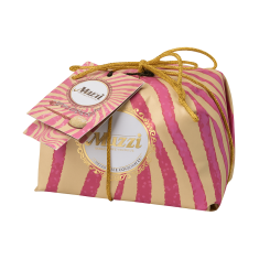 MUZZI Panettone su braškėm, baltuoju šokoladu ir žaliaisiais pipirais