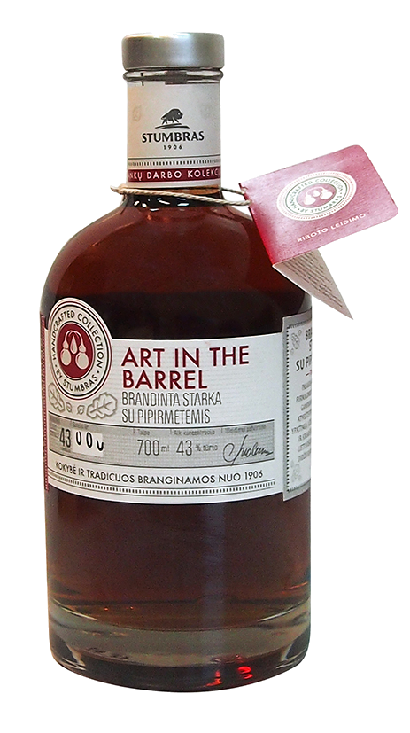 ART IN THE BARREL Brandinta Starka su pipirmėtėmis