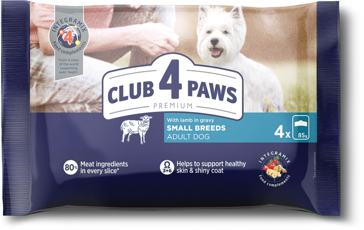 C4P mažoms veislėms su ėriena, padaže