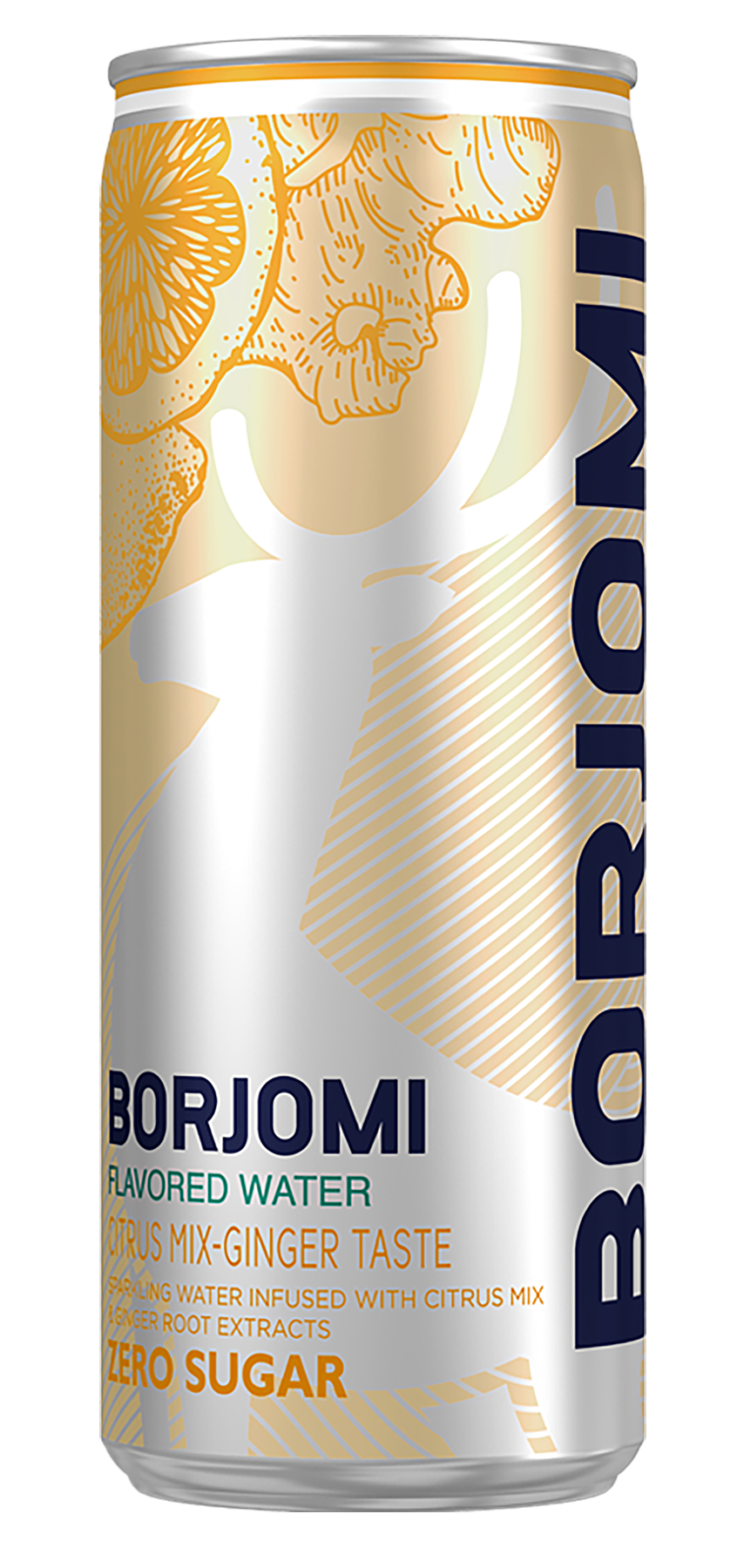 BORJOMI FLAVORED WATER gaz. stalo vanduo citrusinių vaisių-imbiero skonio