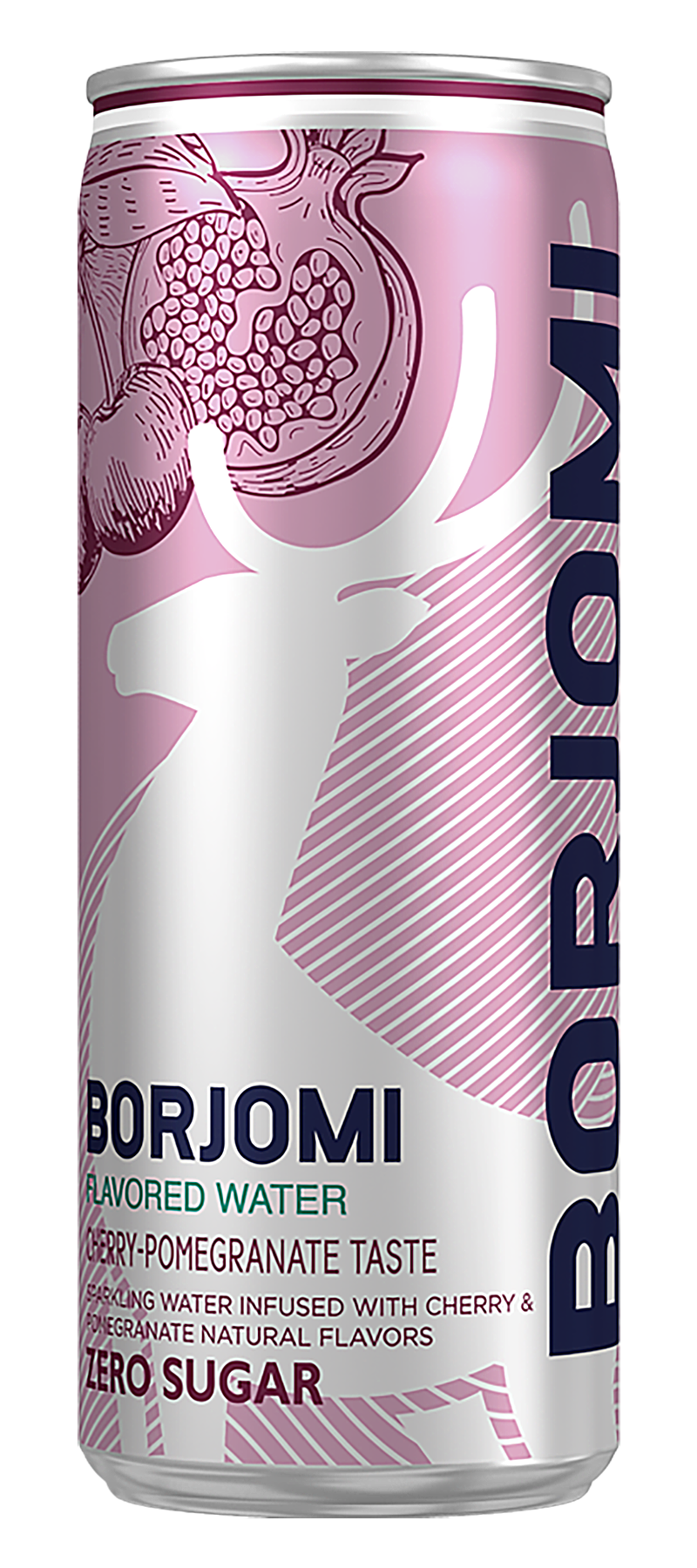 BORJOMI FLAVORED WATER gaz. stalo vanduo vyšnių - granatų skonio