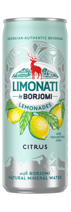 LIMONATI by BORJOMI citrusų skonio