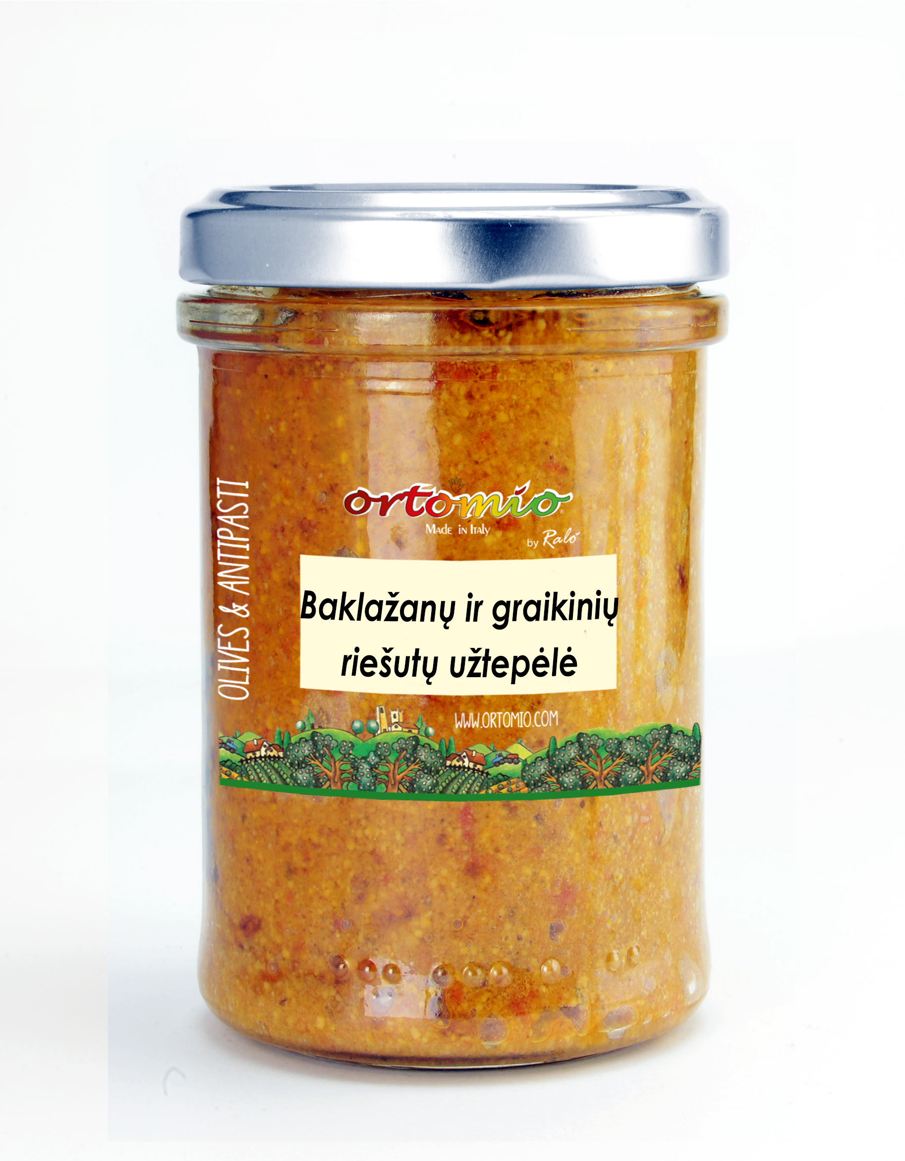 ORTOMIO baklažanų ir graikinių riešutų užtepėlė