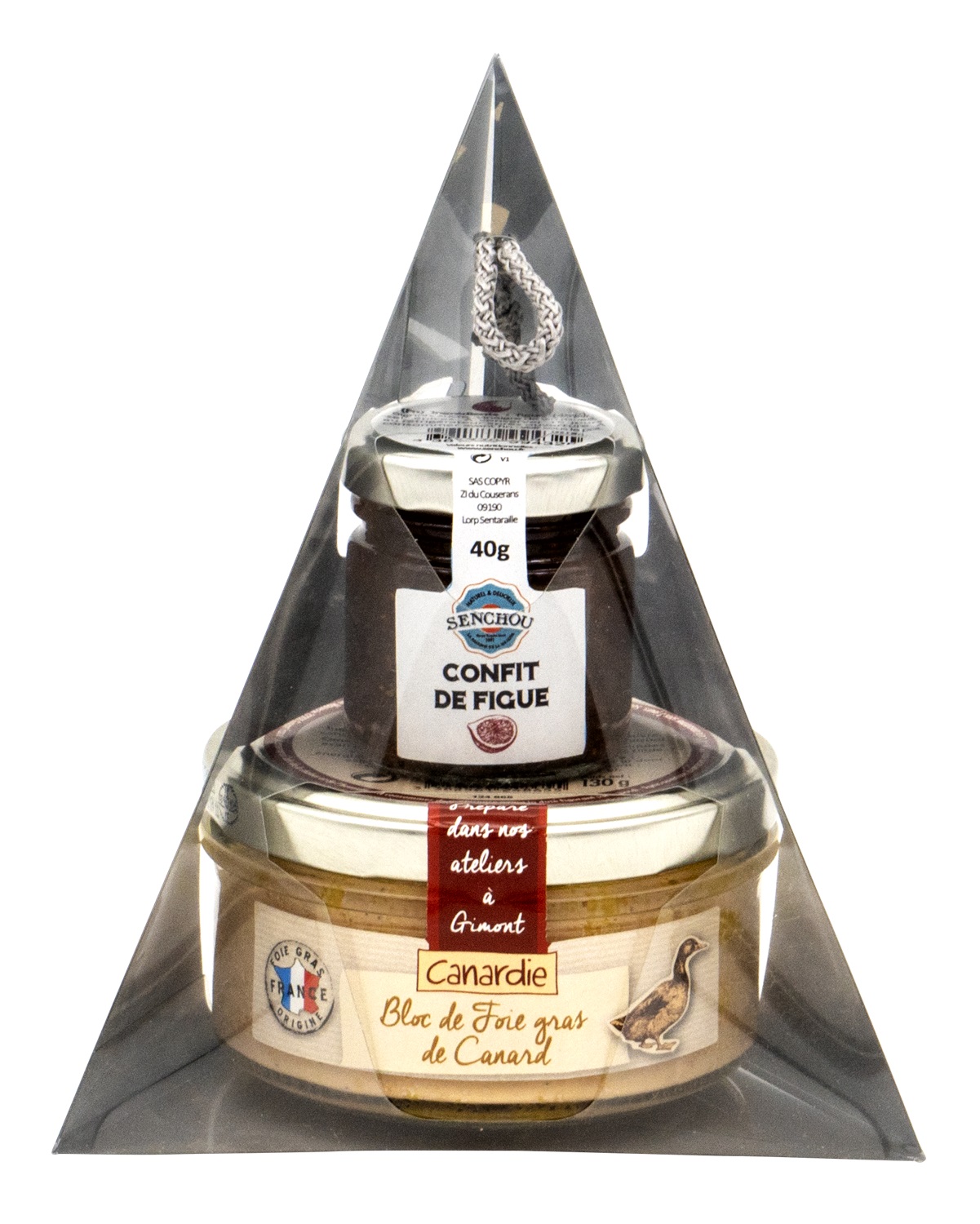 CANARDIE Ančių pašteto  Bloc De Foie Gras ir figų džemo rinkinys dovaninėje dėžutėje