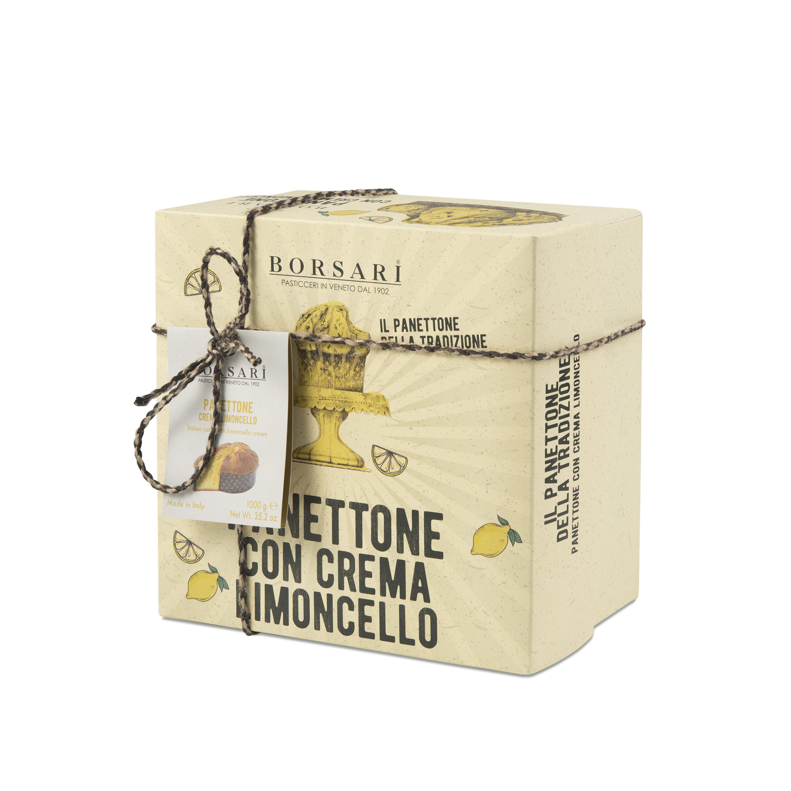 BORSARI Panettone  su Limoncello kremu