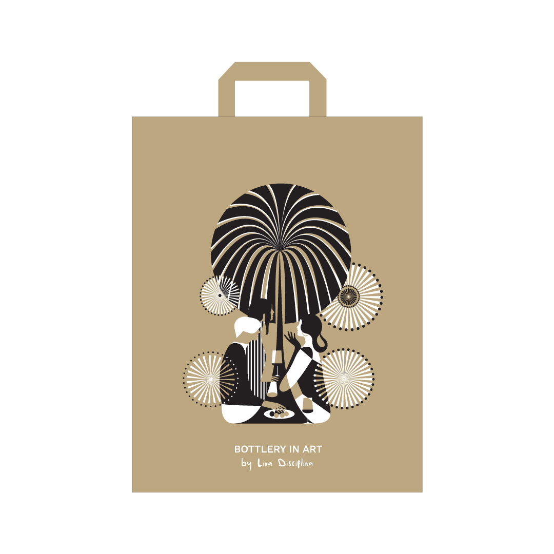 BOTTLERY popierinis pirkinių maišelis