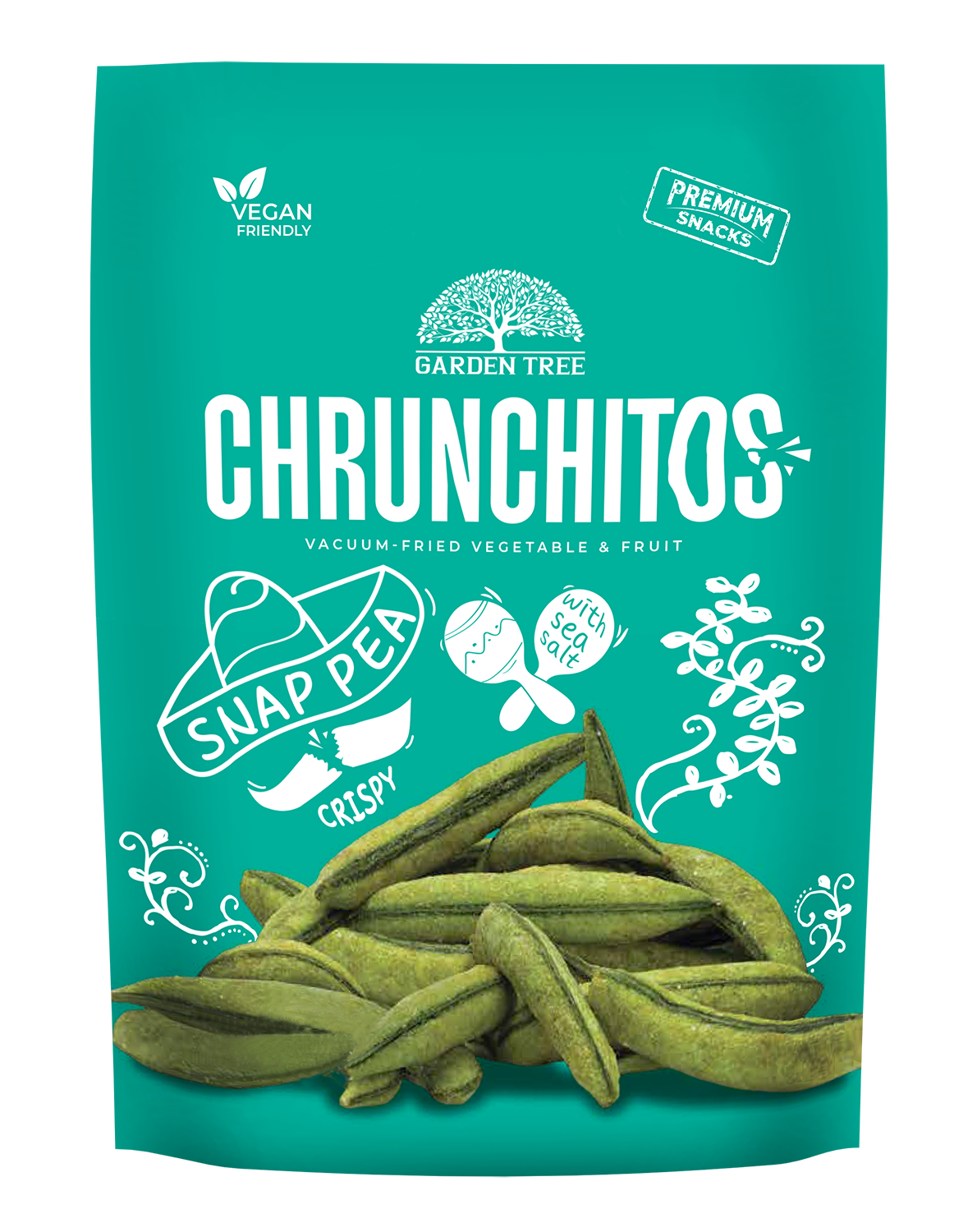 GARDEN TREE Chrunchitos vakuume keptos žirnių ankštys