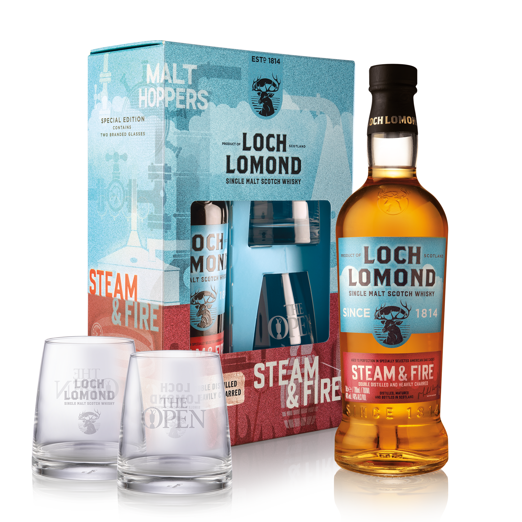 LOCH LOMOND Steam and Fire su 2 taurėmis