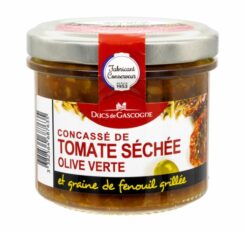 DUCS DE GASCOGNE džiovintų pomidorų užtepėlė su alyvuogėmis ir skrudintu pankoliu