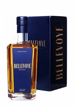 BELLEVOYE  blue French whisky Triple Malt