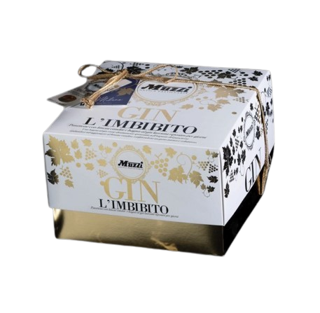 MUZZI Panettone su džino kremu ir citrinų žievelės gabaliukais